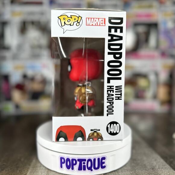Deadpool & Wolverine Deadpool with Headpool Funko Pop! - Picture 2 of 6